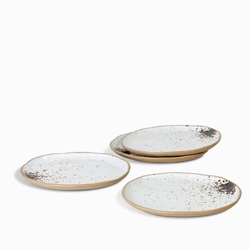 Plato mediano gayra blanco 21 cm setx4
