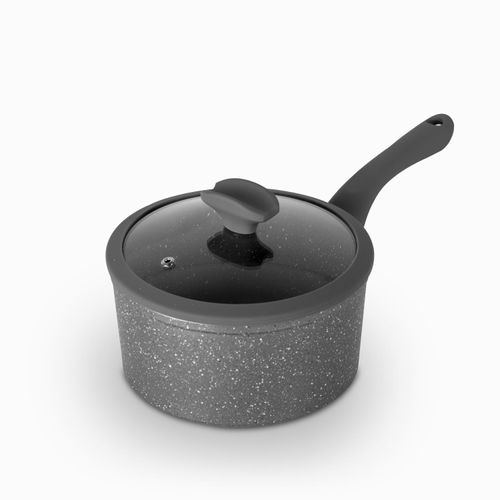 Olla con mango largo granito 18cm