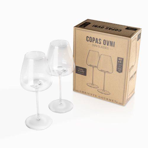 Copa ovni en cristal 500ml set x 2