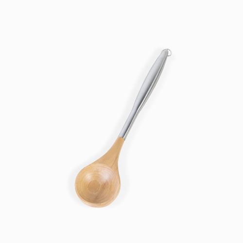 Cucharon acero y bambu