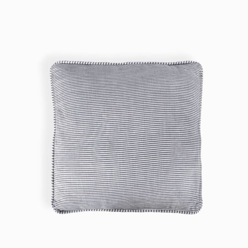 Cojín rayas gris 45x45cm