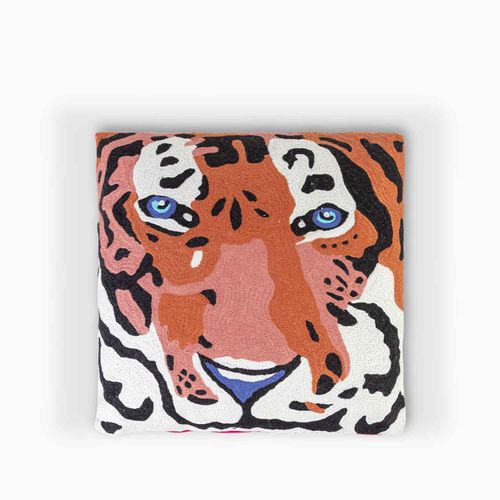 Cojin tigre rosa 45x45cm