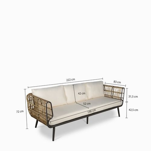 Sofá Bali 3 puestos