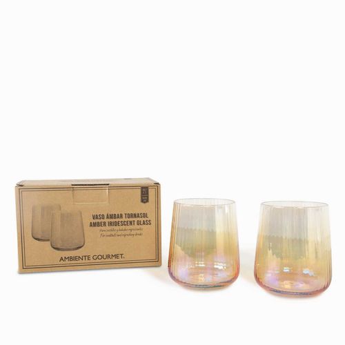 Vaso ambar tornasol setx2