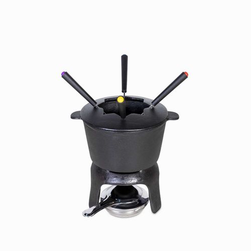 Fondue negro en hierro fundido
