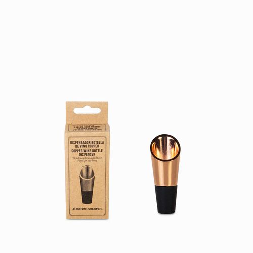 Dispensador botella de vino copper
