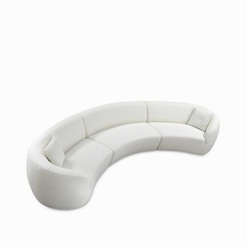 Seccional curvo 3 ptos beige