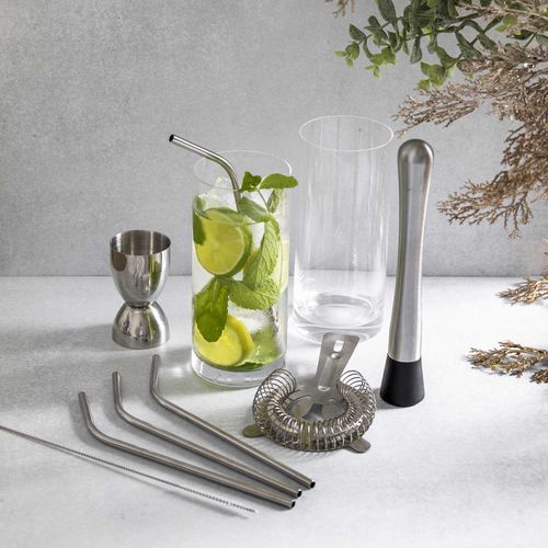 Medidor de cocteles plateado 30ml 60ml