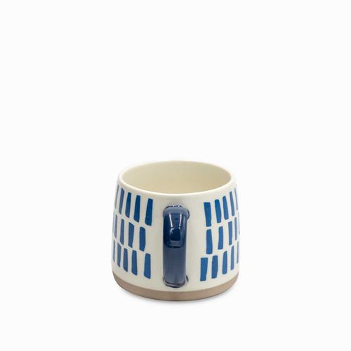 Mug rayas indigo