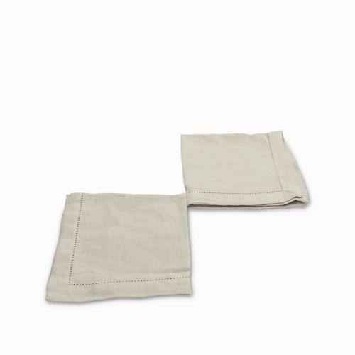 Servilletas de tela beige setx2