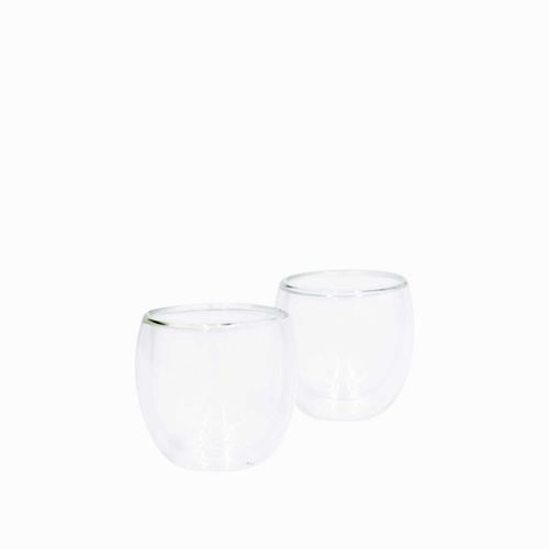Vaso doble pared curvo 100ml setx2