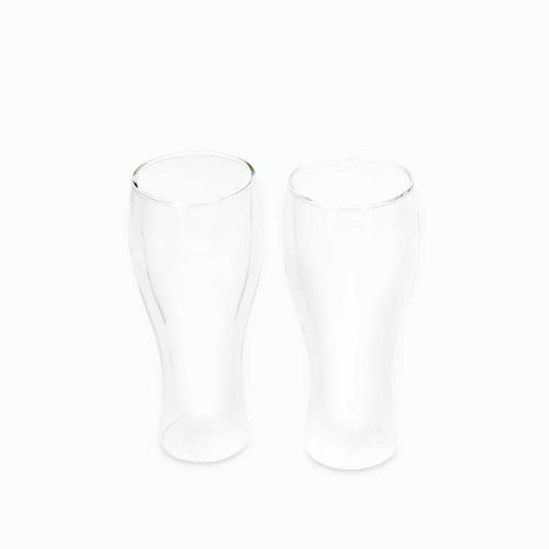 Vaso doble pared cerveza 480ml setx2