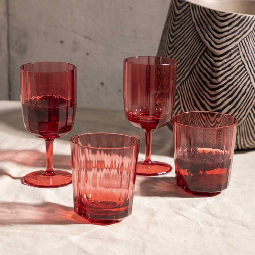 Vaso aria rojo 430ml setx2