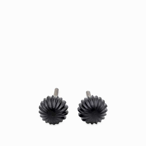 Pomo esfera rayas negro set x 2