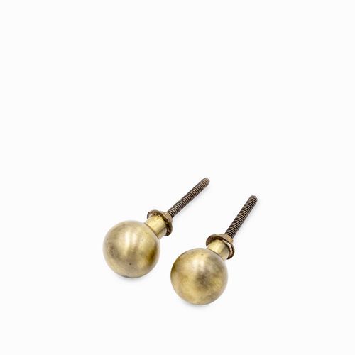 Pomo esfera brass set x 2