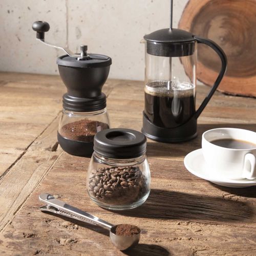 Moledor de cafe con recipiente