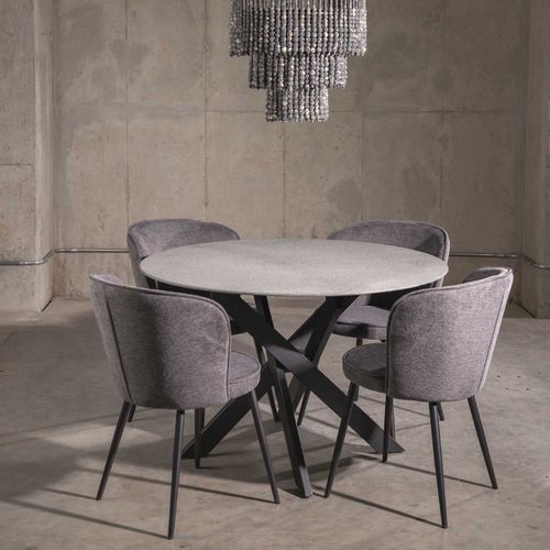 Mesa de comedor Dublin redonda 75x120x120