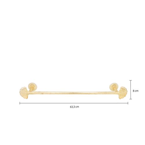 Soporte para toalla flor Brass 8x61x8 cm