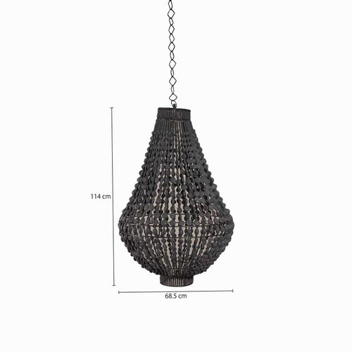 Lámpara-Campana Imperio negra