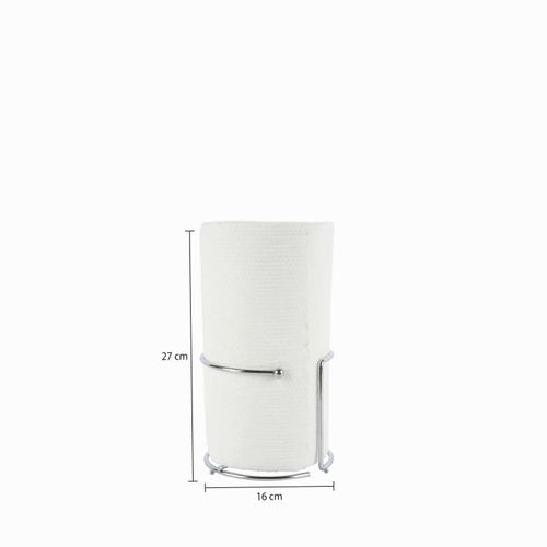 Soporte cromado para papel de cocina aro