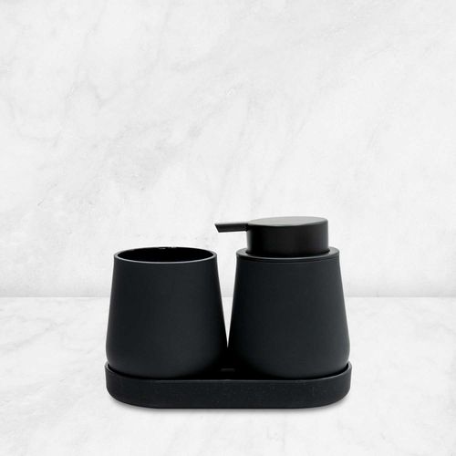 Set para baño Britta negro