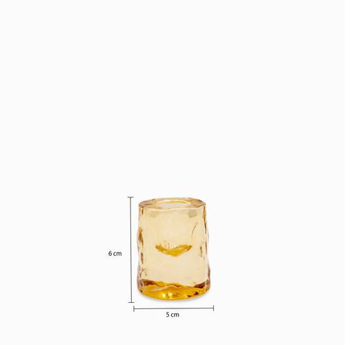Candelabro Rocas ambar
