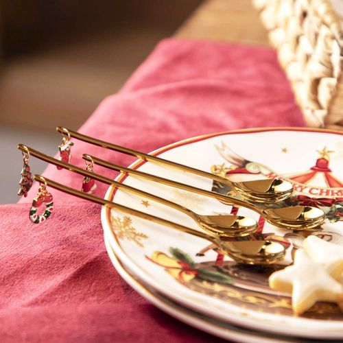 Cucharas postre noche buena setx6