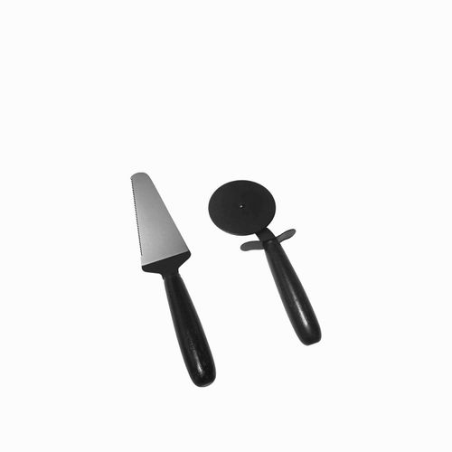Set para pizza negro x2