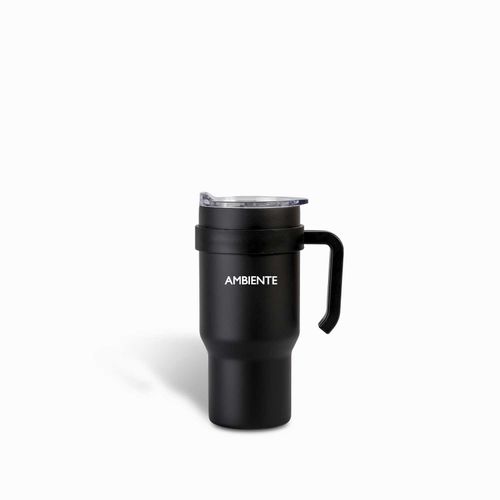 Termo con manija doble pared negro