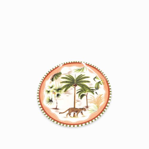 Plato palmeras cheetah 20 cm