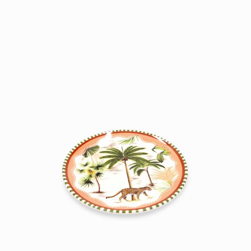 Plato palmeras cheetah 20 cm