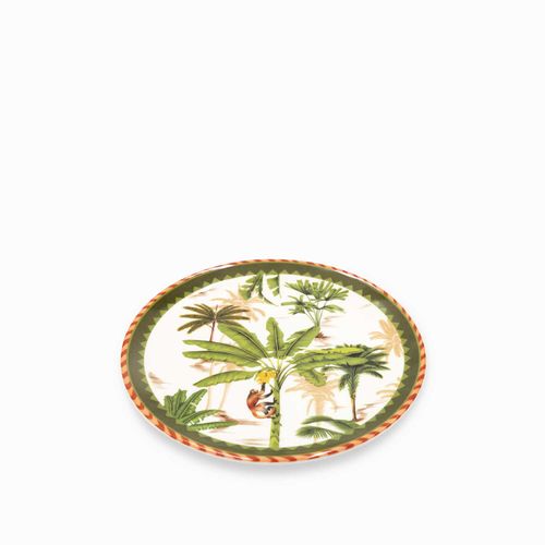 Plato palmeras mono 20 cm