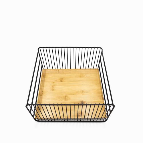 Canasta frutas base madera
