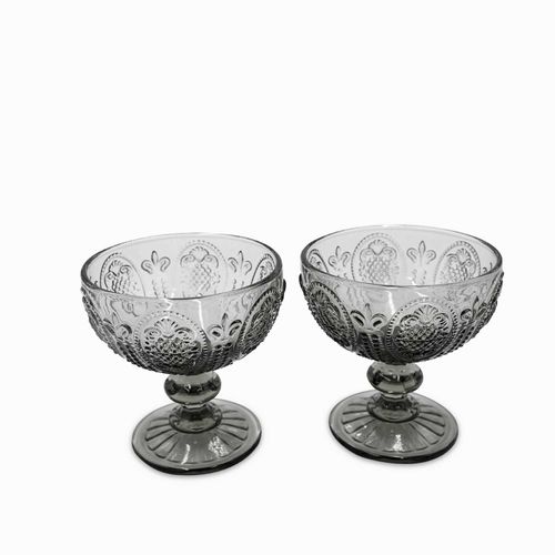 Copa para helado Kenia gris 280ml setx2