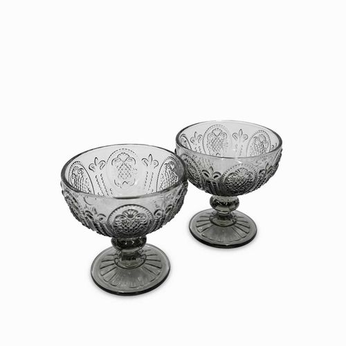 Copa para helado Kenia gris 280ml setx2