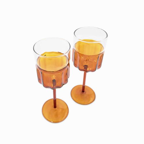 Copa Franklin ambar 380ml setx2