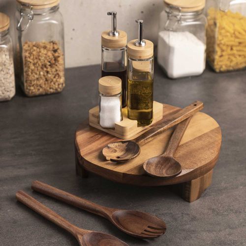 Tabla acacia con patas 30cm