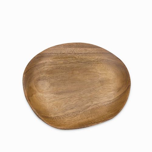 Plato irregular en acacia 30cm