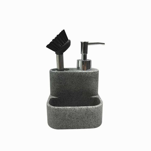 Dispensador jabón lavaplatos con cepillo