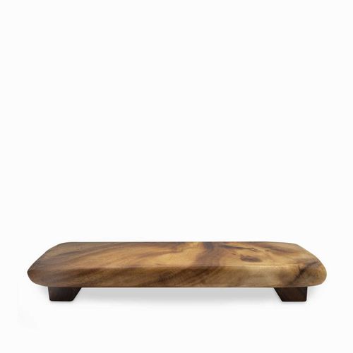 Bandeja con base en acacia 30cm