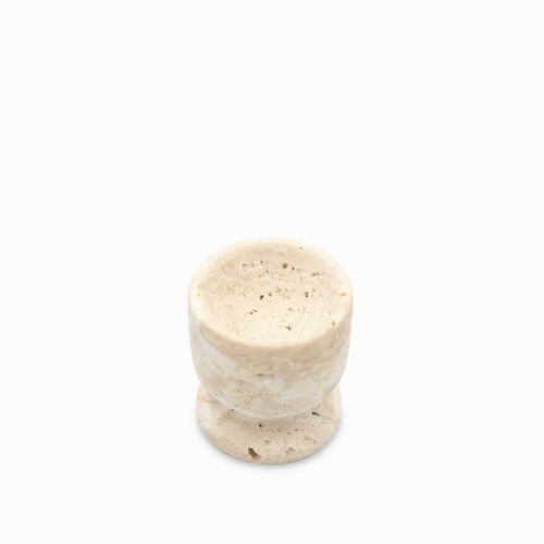 Copa para huevo travertino