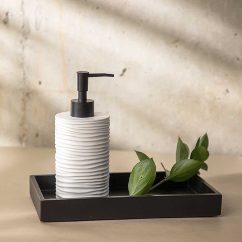Dispensador de jabón blanco