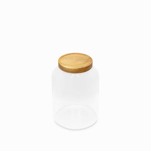Recipiente para almacenar tapa madera 1800ml