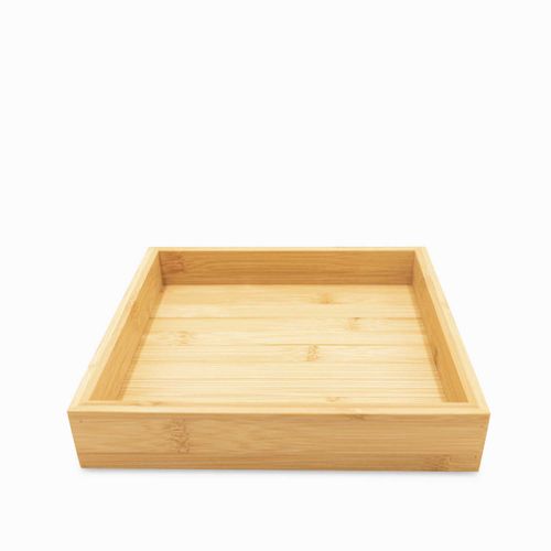 Caja organizadora en bambú 22x22x4cm
