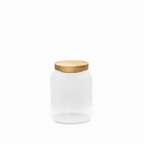 Recipiente para almacenar tapa madera 1200ml