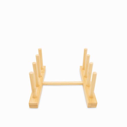 Rack para platos en bambú