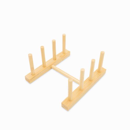 Rack para platos en bambú