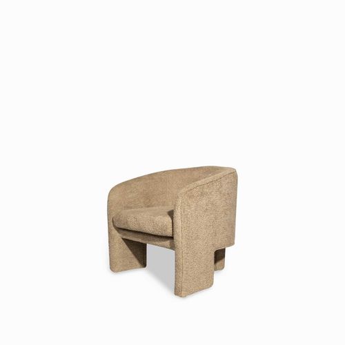 Poltrona Tripode taupe oscuro Boucle