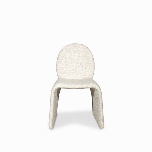 Silla de comedor Orbi beige vetas 85x54x57