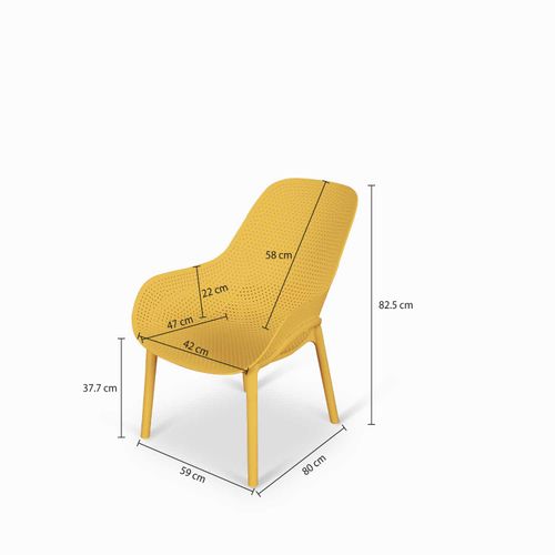 Silla Bavaro amarilla